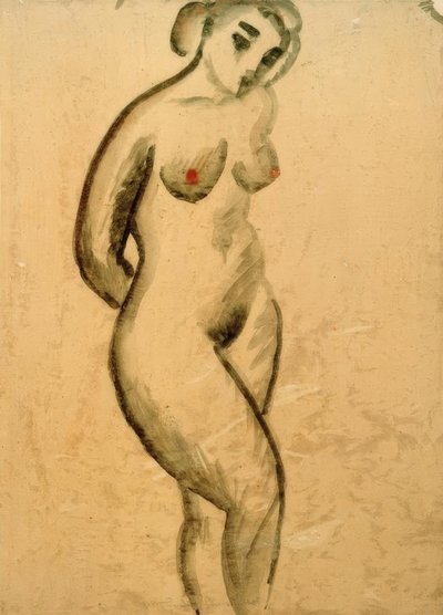 Desnudo femenino, de pie de August Macke